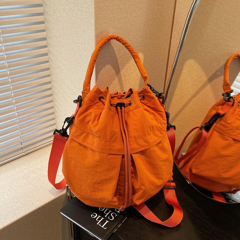 Slack bag women's new versatile shoulder messenger bag popular portable bucket bag backpack