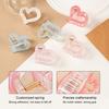Hair Claw Anti-slip Teeth Hollow Heart Design Hair Clip Medium Size Back Head Shark Hair Claw Strong Grip Hair Accessory