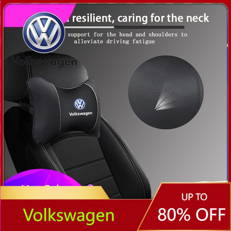 Valve Stems Caps Car Sticker For VW Volkswagen Jetta MK5 Golf Leather Car Seat Headrest Memory Foam Comfort Neck Pillow Auto Int
