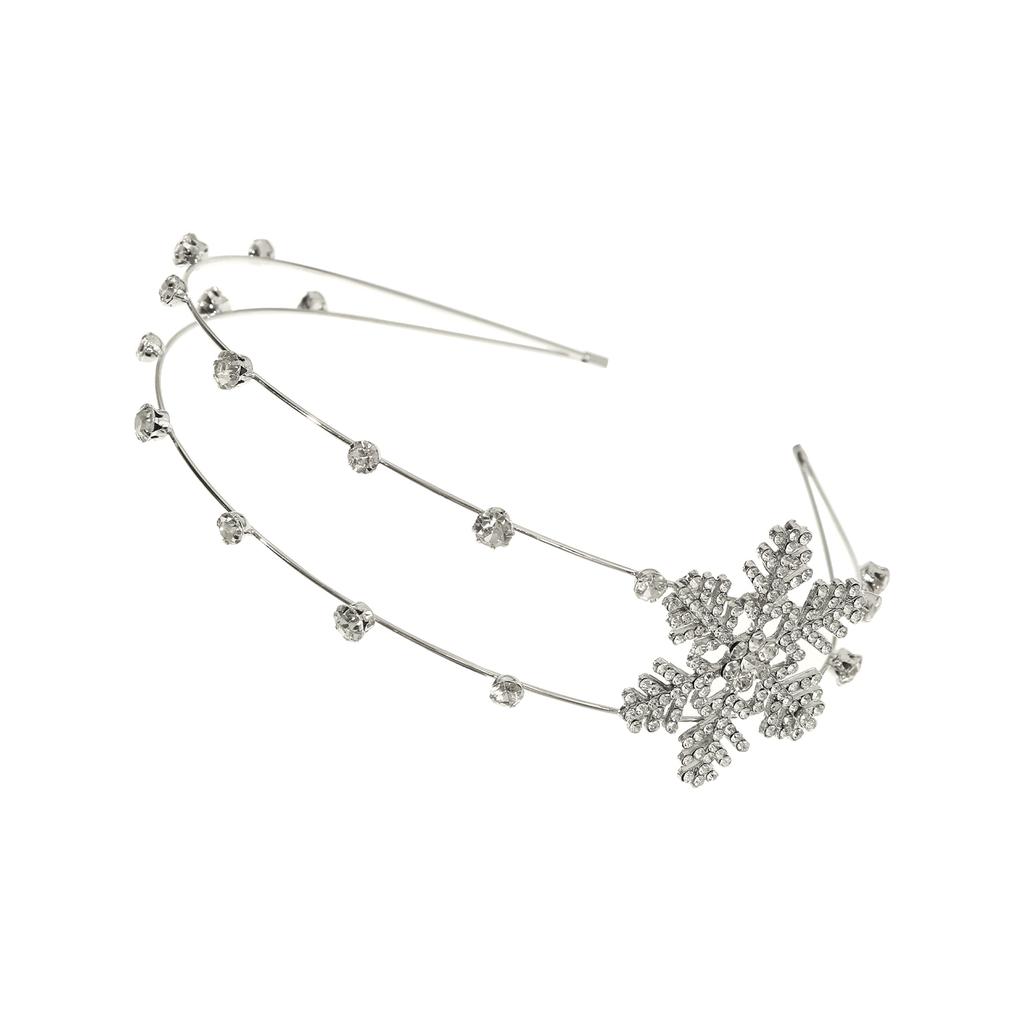Neue Mode Luxuriöse Schneeflocken Strass Haarbänder Süßes Blumen Stirnband für Frauen Mädchen Haaraccessoires