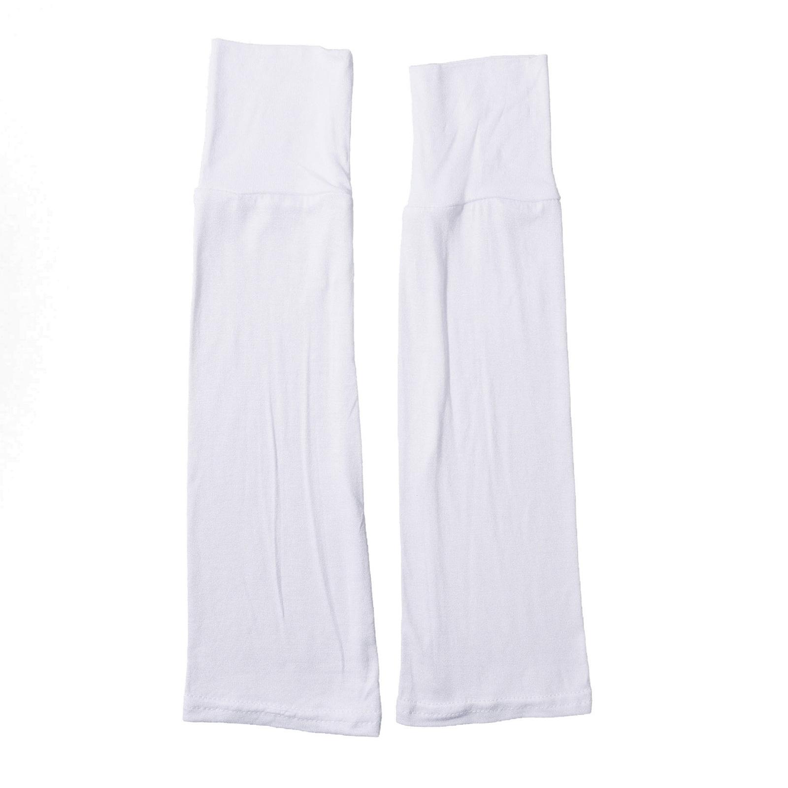 

Женские длинные нарукавники без пальцев для защиты от солнца и комфортной носки, солнцезащитная одежда для рук для активного отдыха белый