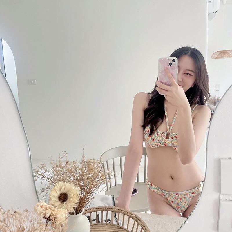 

2025 Цветочный купальник бикини пуш-ап на косточках для женщин - Стильная пляжная одежда для отпуска Medium цветочные печати