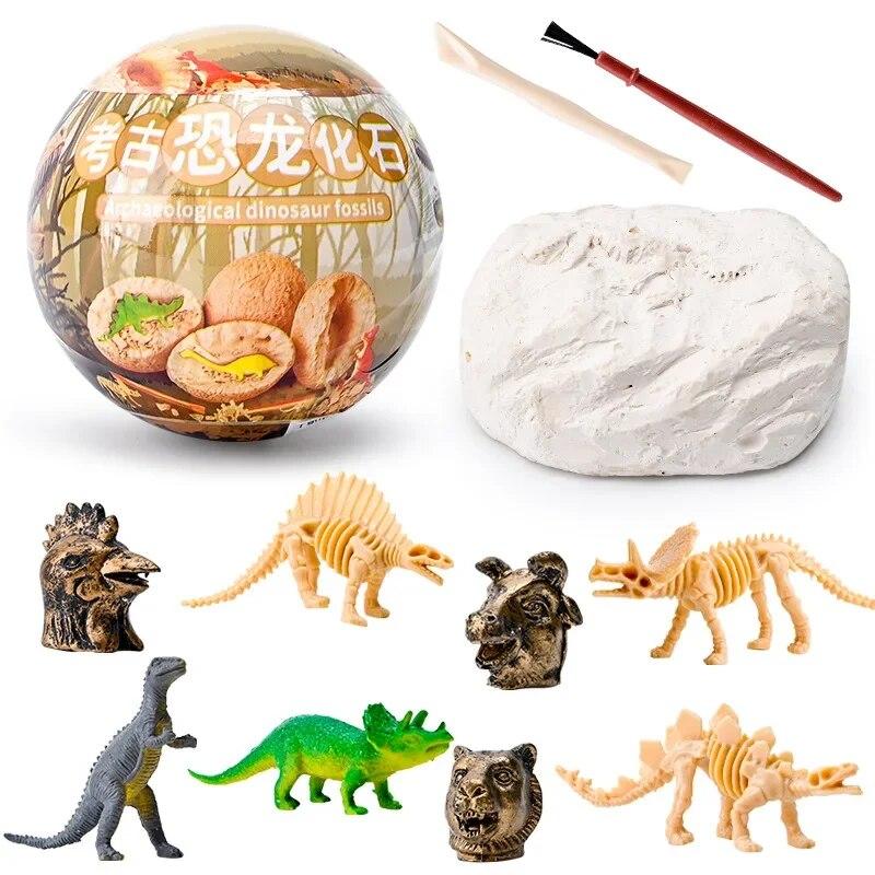 Œuf de Dinosaure Tyrannosaure Modèle Jouets Scientifique Exploitation Minière Jouet Éducatif Dinosaure Archéologie Creuser Jouets pour Enfants Enfants
