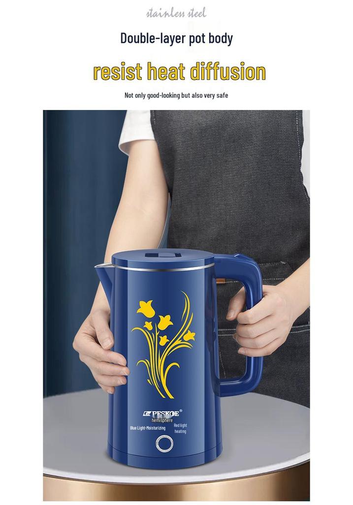 Positive Hemisphere Stainless Steel Electric Kettle: Auto-Off, Thermal Insulation, Household Electric Water Boiler