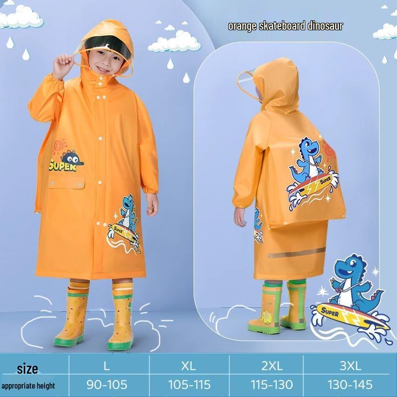 

XXL Rain Poncho for 8-Year-Olds - One-Piece Design With Backpack Space XXL