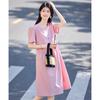 Elegant French Style Irregular Patchwork Summer Dress
