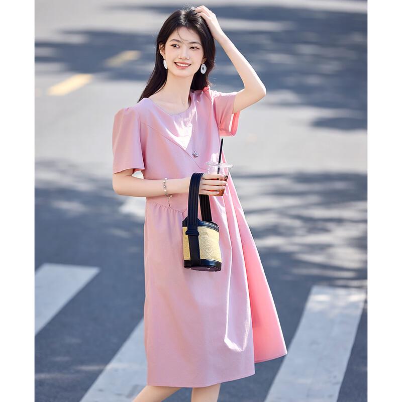 Elegant French Style Irregular Patchwork Summer Dress