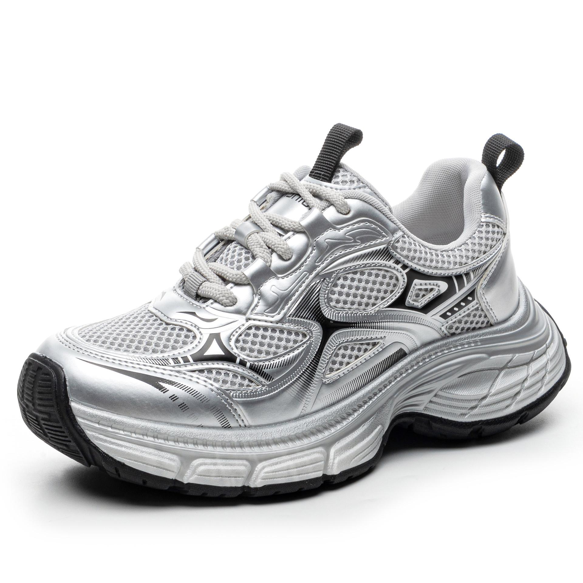 

Fall into the nebula spring 2025 new trend mesh retro breathable dad shoes women s platform heightening casual shoes 40