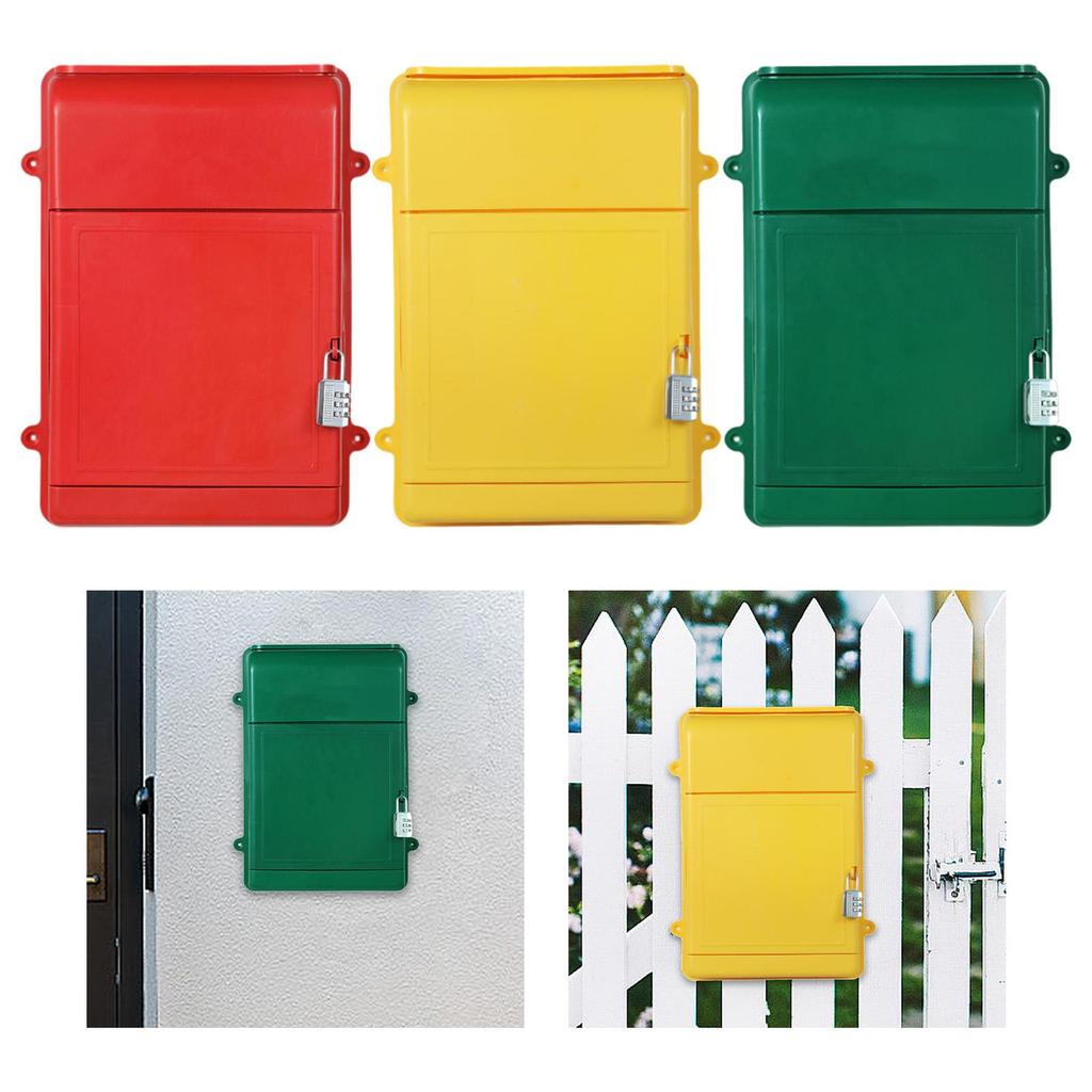 Wall Mounted Mailbox Postbox Donation Box for Hotel Business Customer Center