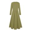 Women's  Floral,Gradient Print Midi Boho Dress Casual Long Sleeve Flowy Smocked Dresses With Pocket  Holiday Dresses for Women
