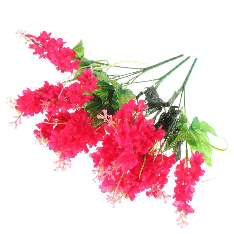 Artificial Hyacinth Lavender Bouquet Fake Flowers For Home El Garden Wedding Decoration Plastic Floral Arrangement