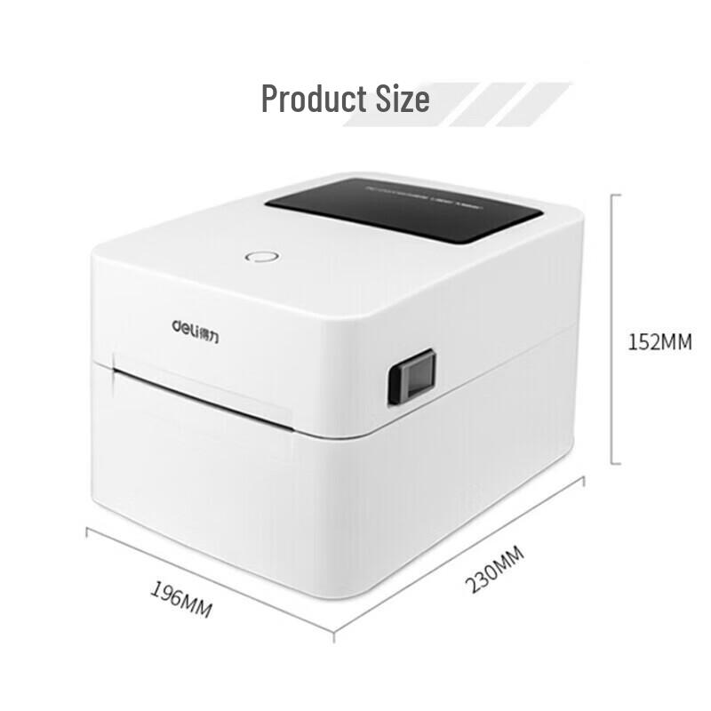 Deli DL-750W Wireless Thermal Label Printer CN plug (adapter included)