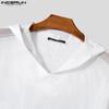 INCERUN Herren Langarm Aushöhlen Lose Kapuzen Sweatshirts Tops