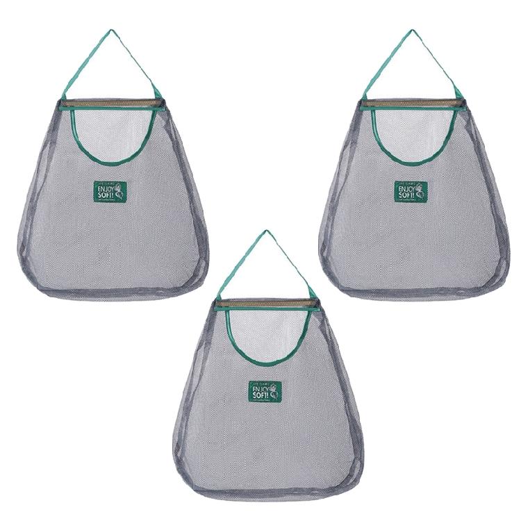 Multipurpose Hanging Produce Storage Mesh Bag Space Efficient Designs for Home Kitchen Camping Use