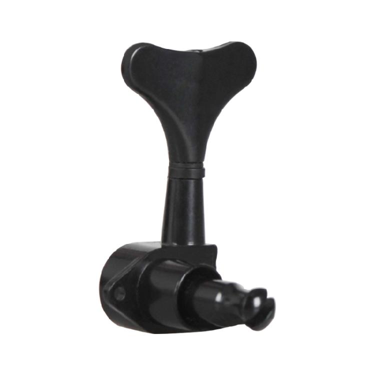 4Pcs Bass Machine Head Knobs Sealed Tuning Key Black Bass String Tuning Peg for 4 String Bass Instruments Enduring