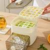 with Easy-press Lid Ice Making Tool Large Capacity Ice Cube Box  Refrigerator Storage