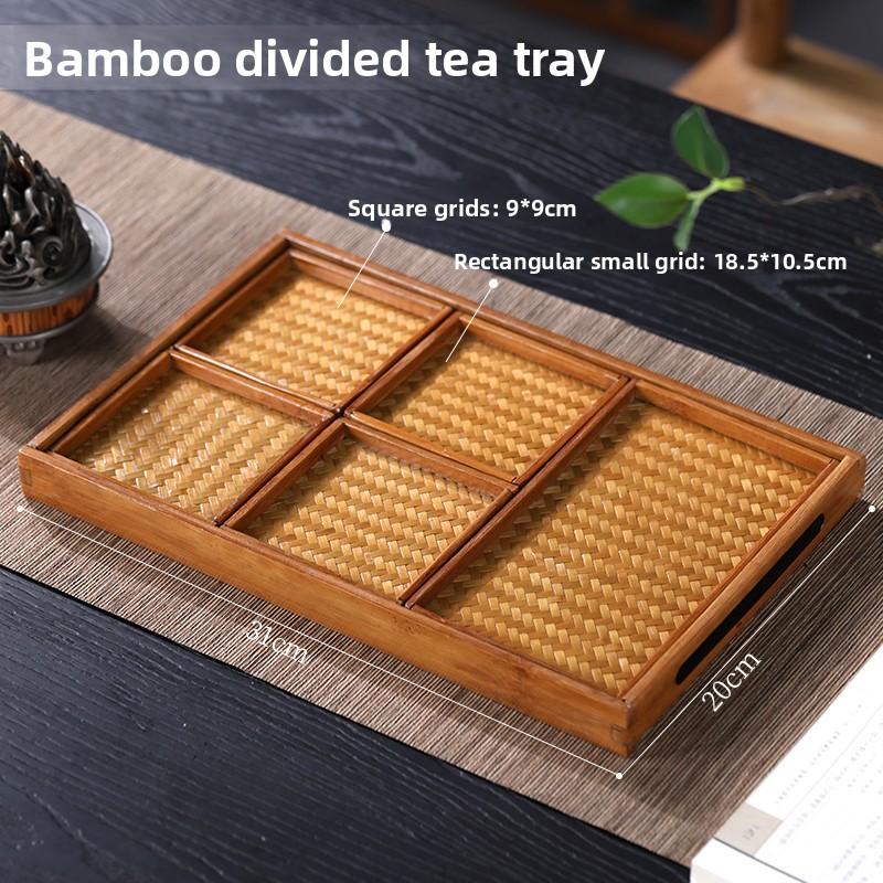 

Ретро Бамбуковая Плетеная Фруктовница Большая Лакированная Сетчатая Поднос для Чая Хранение Поднос для Сухофруктов Бытовой Поднос для Закусок Японский Стиль