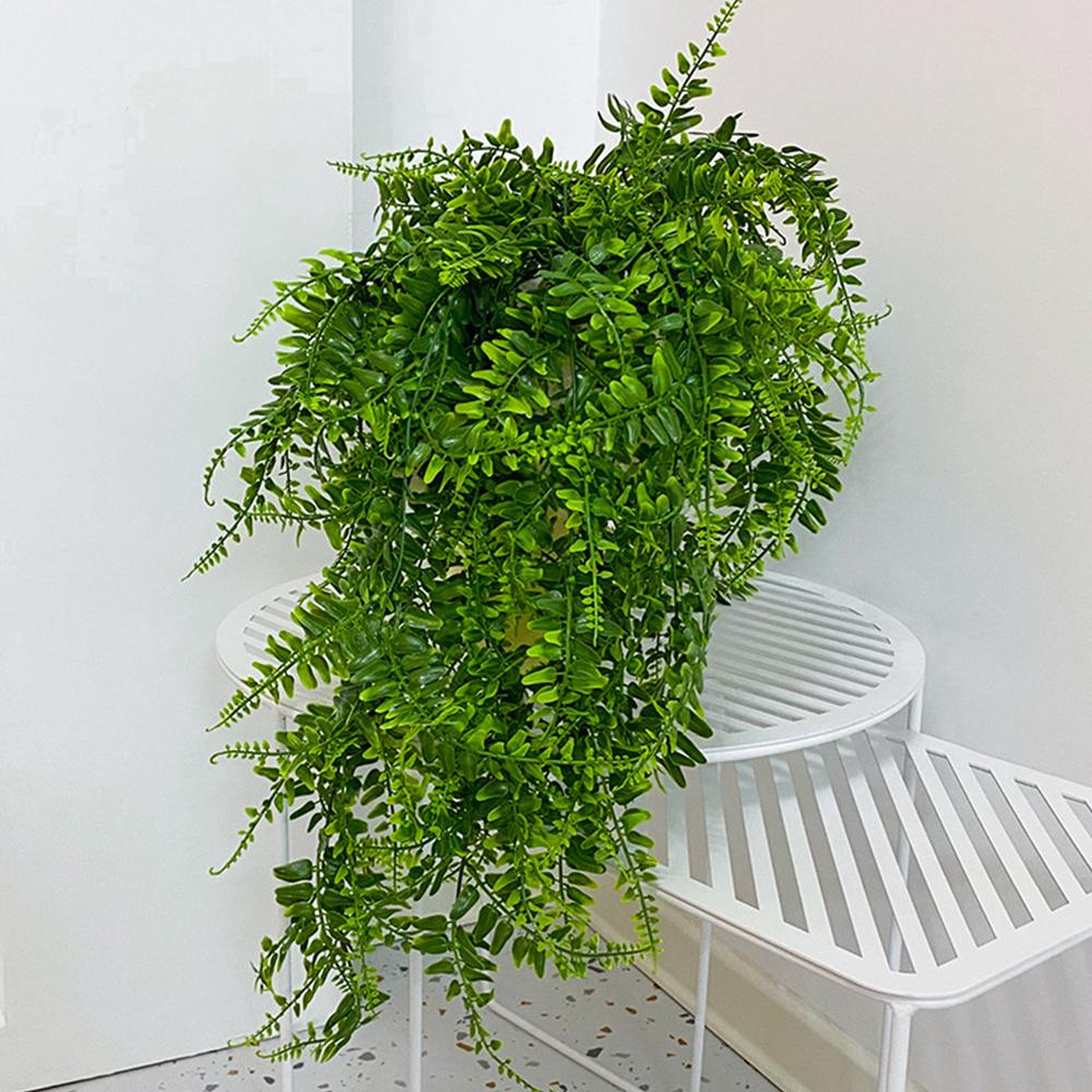 Hanging Artificial Ferns Garden Fake Plant Not Require Maintenance Ornaments for Home Walls Doors Windows