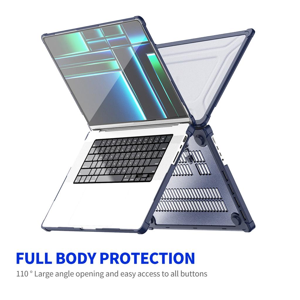 Hard PC Case for MacBook Pro 14 inch (2024) (2021) A2442/(2023) A2779 (EU Version) Laptop Cover with Kickstand