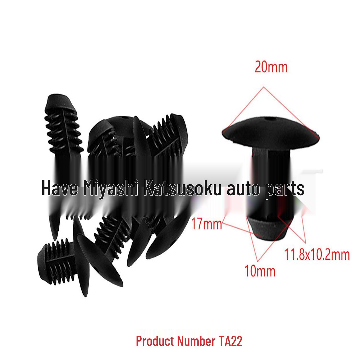 

Universal Nylon Tree-Shaped Rivet Clips for Car Headliner Decoration and Fixing, 10mm Buckle 10000 pieces