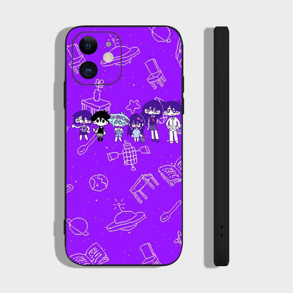 Game Anime Style Omori Phone Case For IPhone 17 Air 16 15 14 13 Pro Max 11 12 Black Silicone Cover