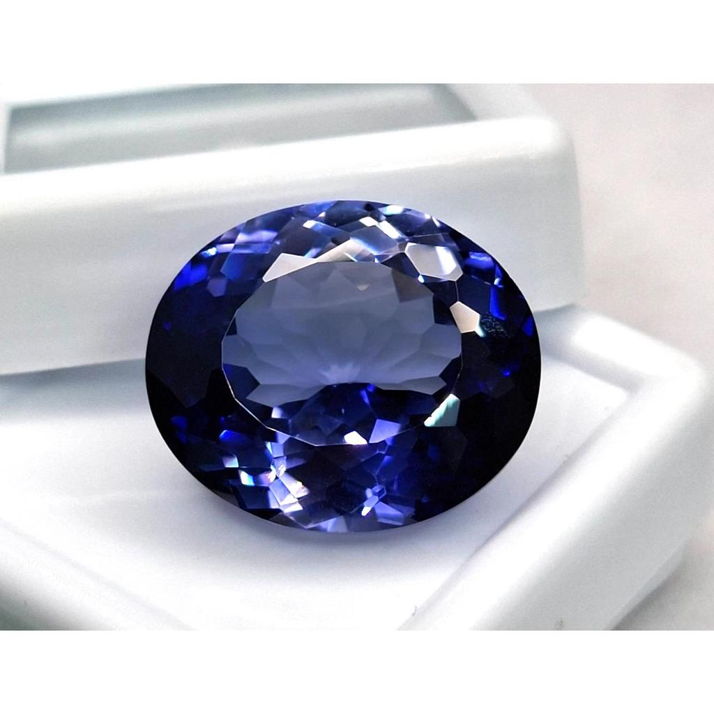 Beautiful Natural Blue Tanzania Tanzanite 18-20 Ct Oval Cut Certified Gemstone