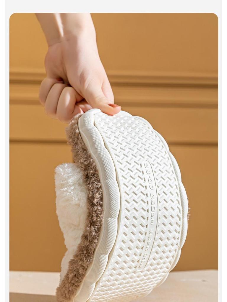 2025 Women's Plush Cotton Slippers, Non-Slip & Soft, Perfect for Autumn/Winter Indoor Use, Warm and Comfortable