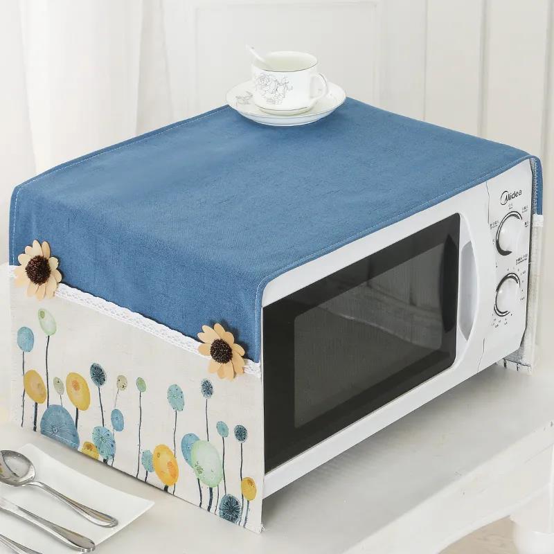 Microwave Oven Cover Fashionable Universal Dust Cover Cover Cloth Pastoral Style Microwave Oven Protective Cover