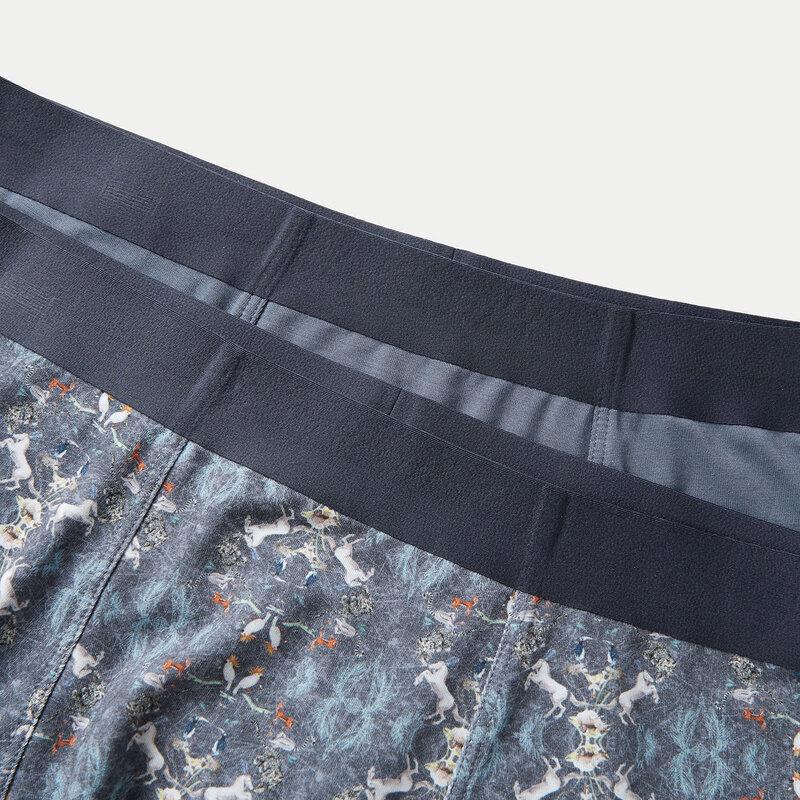 HLA Men's 3A Anti-bacterial Elastic Boxer Briefs (2-Pack)