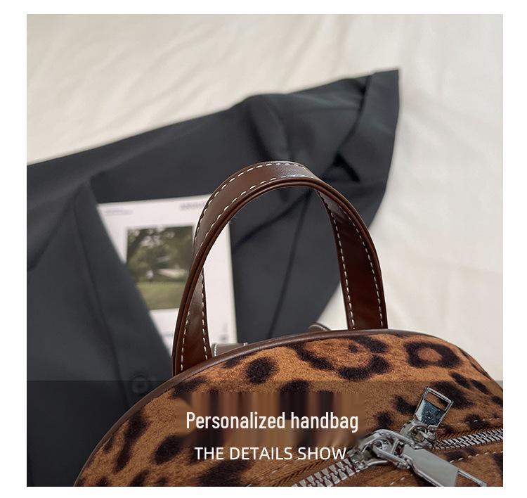 Trendy Leopard Print Women's Mini Backpack - 2025 Autumn/Winter Versatile Fashion Commuter Bag