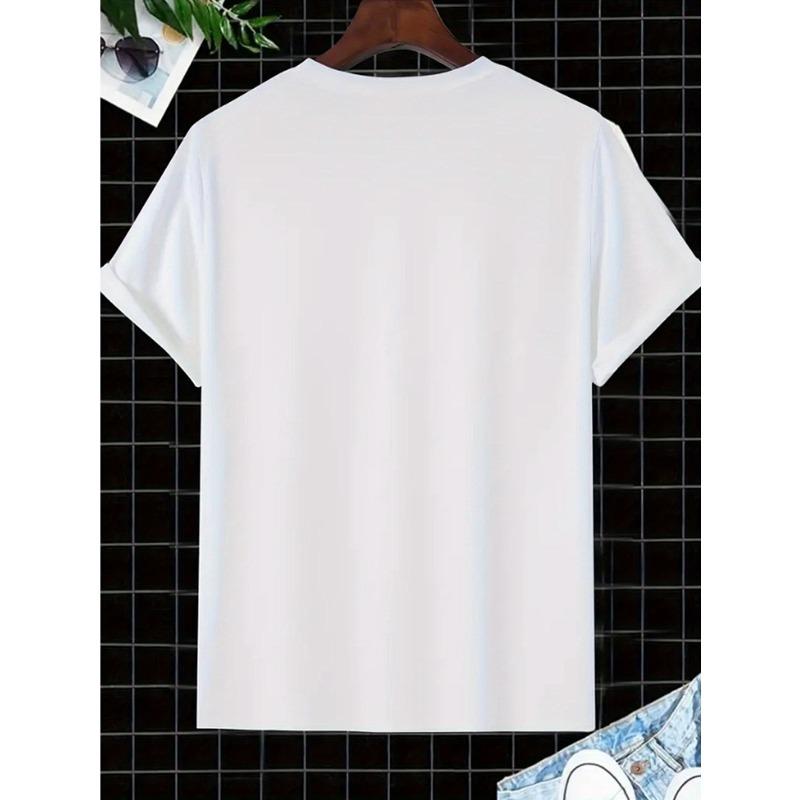 Women's Front Print Tee Short Sleeve Casual Sports Style Summer Comfort Breathable Top