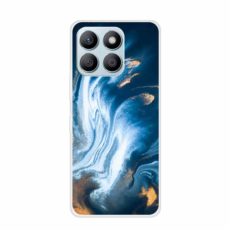 For Honor X8C X8B Phone Case For Huawei Honor X 8 C B X8 8C 8B Soft Silicone TPU Transparent Funda Clear Marble Patterns Cover