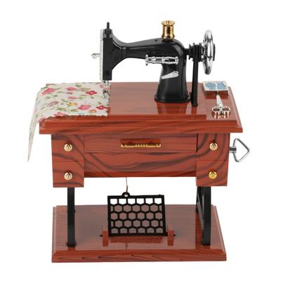 Mini Vintage Kreative Retro Nähen Uhrwerk Spieluhr Geschenk Tischdekoration