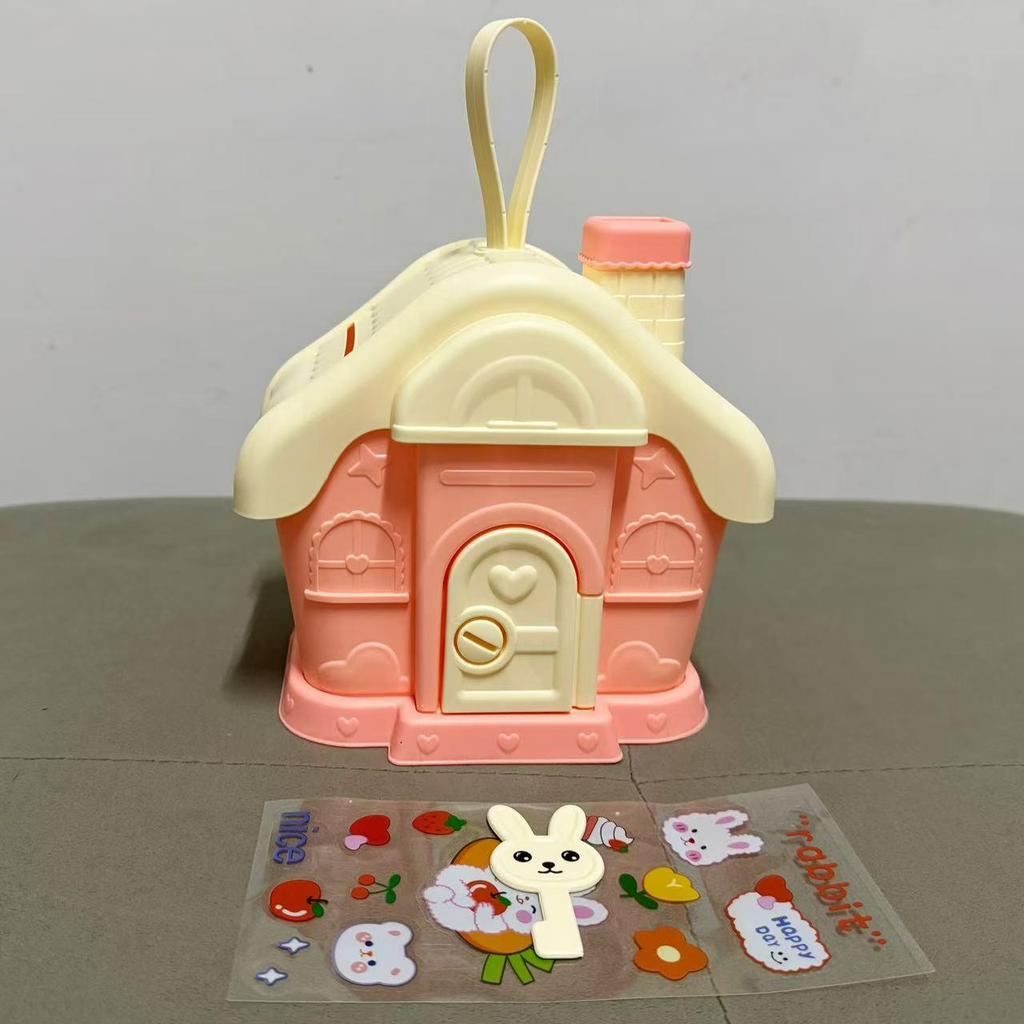 Large Capacity Cartoon Piggy Bank for Kids: Big House Savings for Boys & Girls