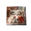 New spring and summer light and breathable 61 * 61cm square scarf versatile printed mulberry silk cotton blended women's silk scarf