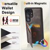 Leather Cards Solt Wallet Case for Samsung Galaxy S25 Edge S24 Ultra S23 FE S22 S21 Plus A16 A36 A56 A15 A35 A55 Magnetic Cover
