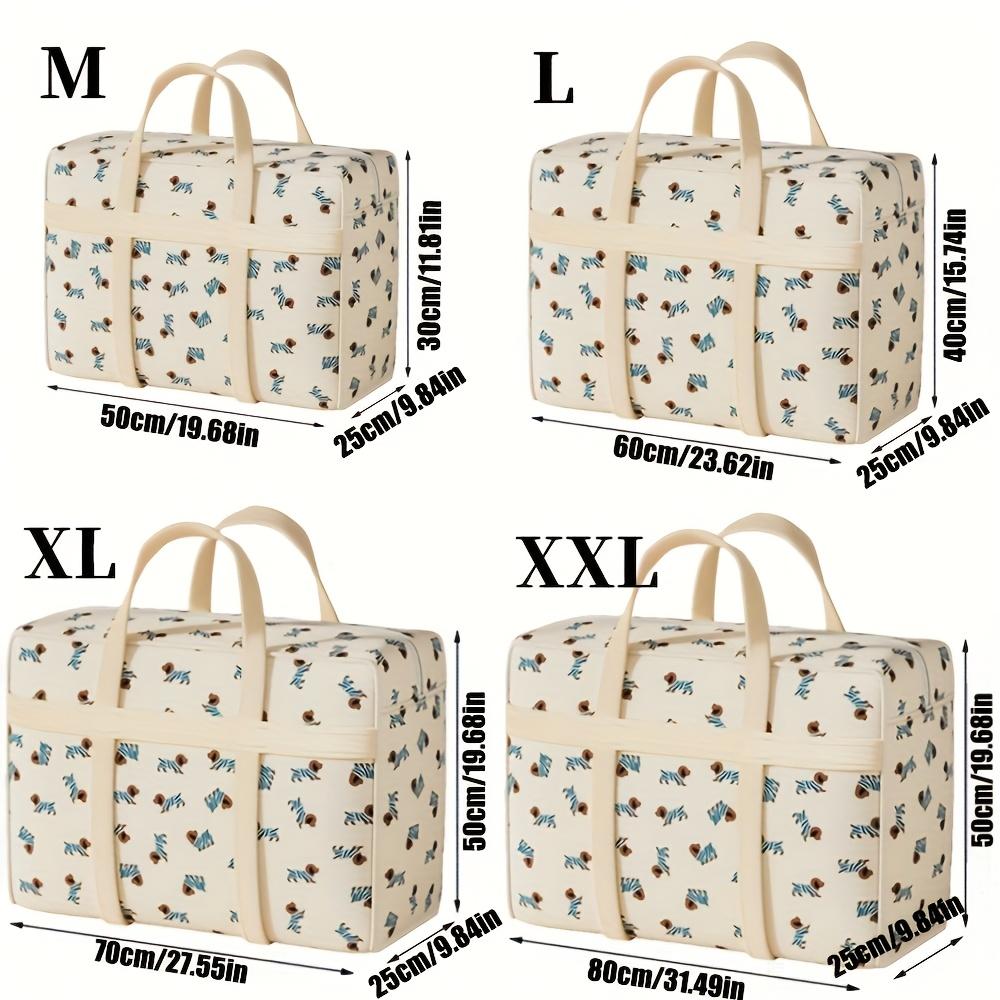 Large Capacity Storage Bag for Clothes Featuring A Cute Dog Pattern, Foldable To Save Space, Suitable for Organizing Luggage During Travel or Moving