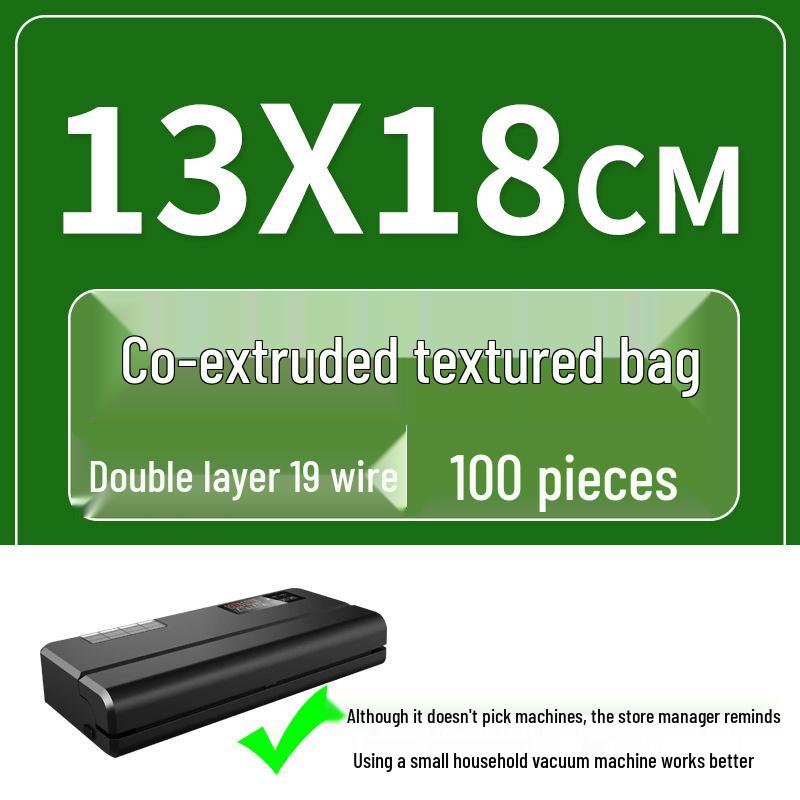 Seven-Layer Textured Vacuum Seal Bag - Nylon Fresh-Keeping Compression Bag for Food Storage