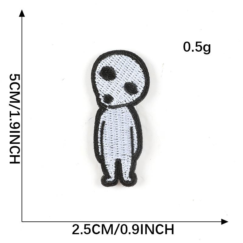 Totenkopf Geist Stickerei Aufkleber Patch: Bekleidungs- & Schuhzubehör