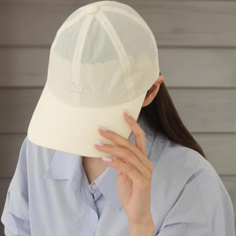 Women's and Men's Nylon Ball Cap Basic Embroidery Couple Hat