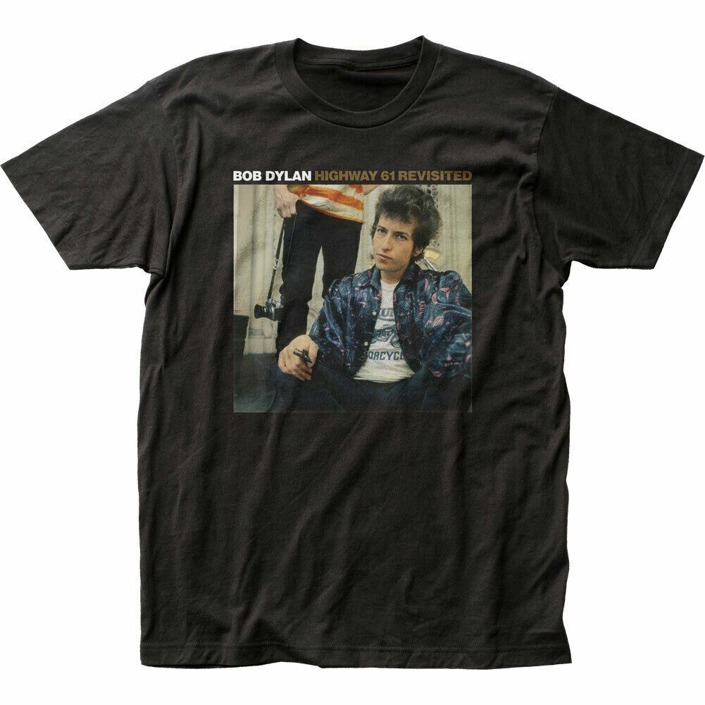 Bob Dylan Highway 61 Revisited T-shirt Mens Licensed Rock N Roll Band Tee Black S