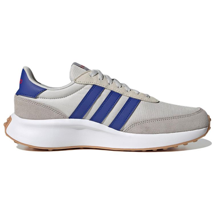 Adidas Neo Run 70S Fabric Suede Sports Comfortable Retro Non-Slip Wear-Resistant Lightweight Low-Top Casual Shoes Men Sneaker Blue Gray HP6117