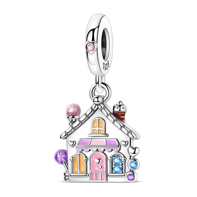 100% Copper Wedding Dress Flower Strawberry Snow Pear Watermelon Sweet 3Mm Charms Beads Pendants Diy Fine Jewelry