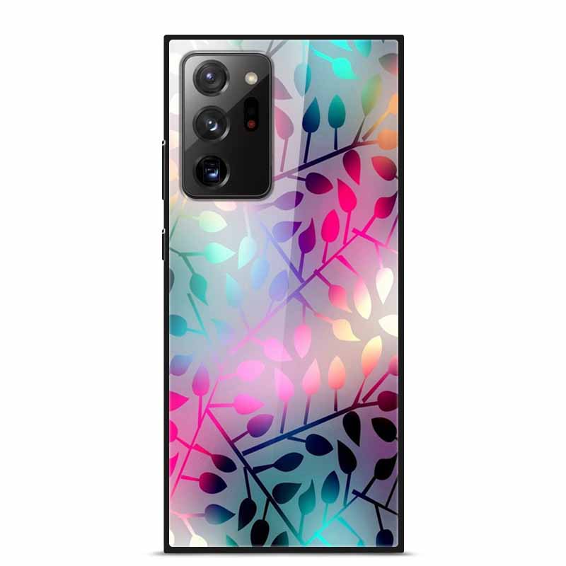 Glass Back Cover For Samsung Note 20 Ultra Case Tempered Glass Case For Samsung Galaxy S21 Ultra Case S 21 Note20 Ultra Funda