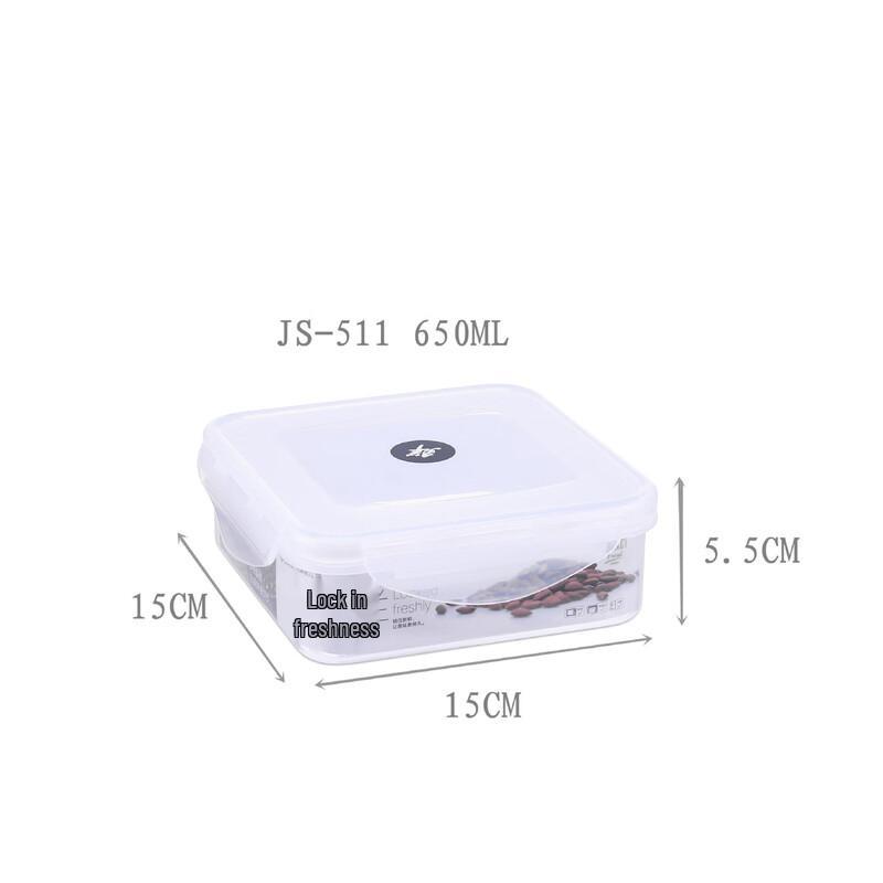 ZISIZ Quadratisches Kunststoff-Lebensmittelaufbewahrungsbehälter-Set