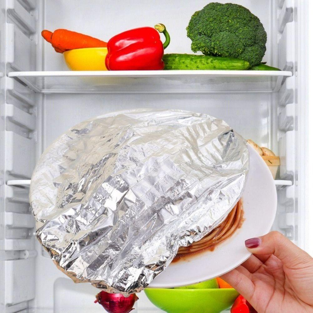 10/20/30/50Pcs Aluminum Foil Aluminum Foil Film Food Cover  Kitchen Refrigerator Accessories