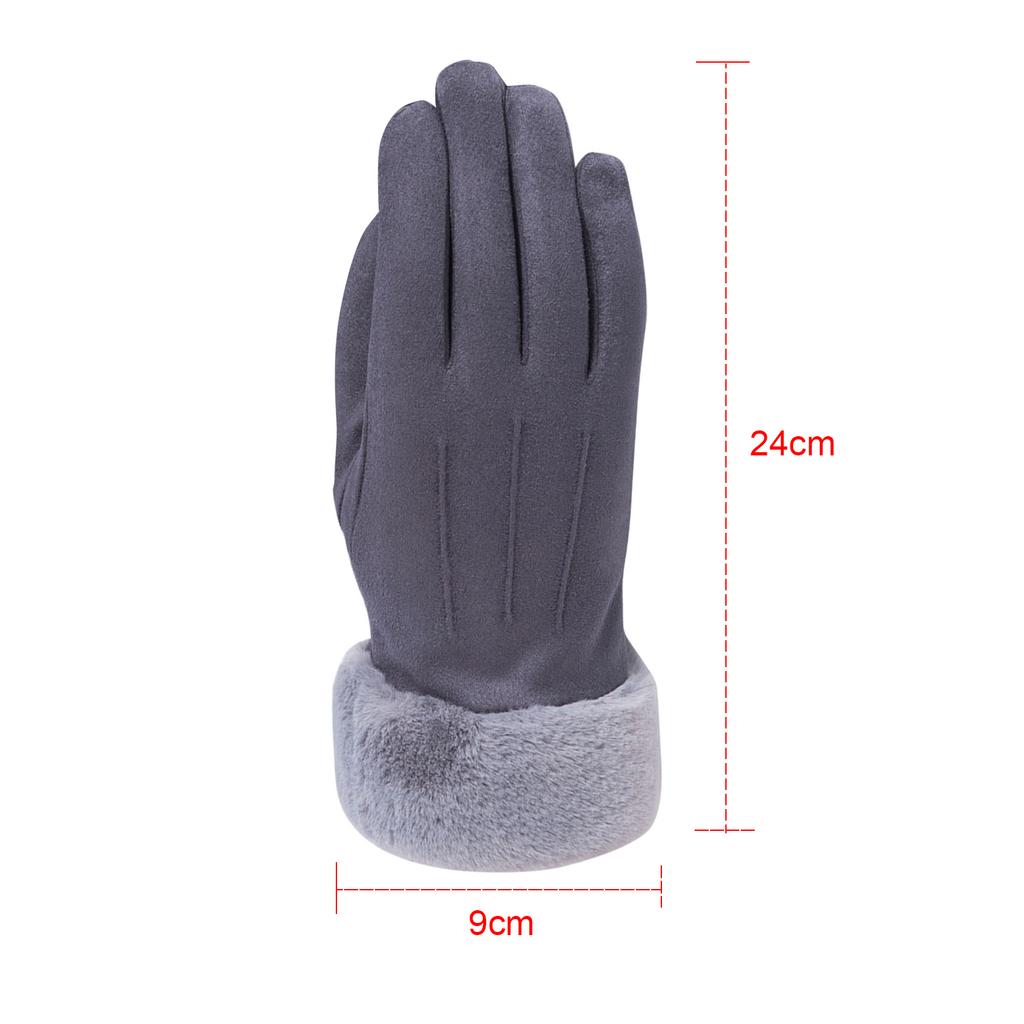 Winter Gloves for Women Touchscreen Women s Winter Warm Suede Gloves for Cycle Driving Skiing Outdoor Sports