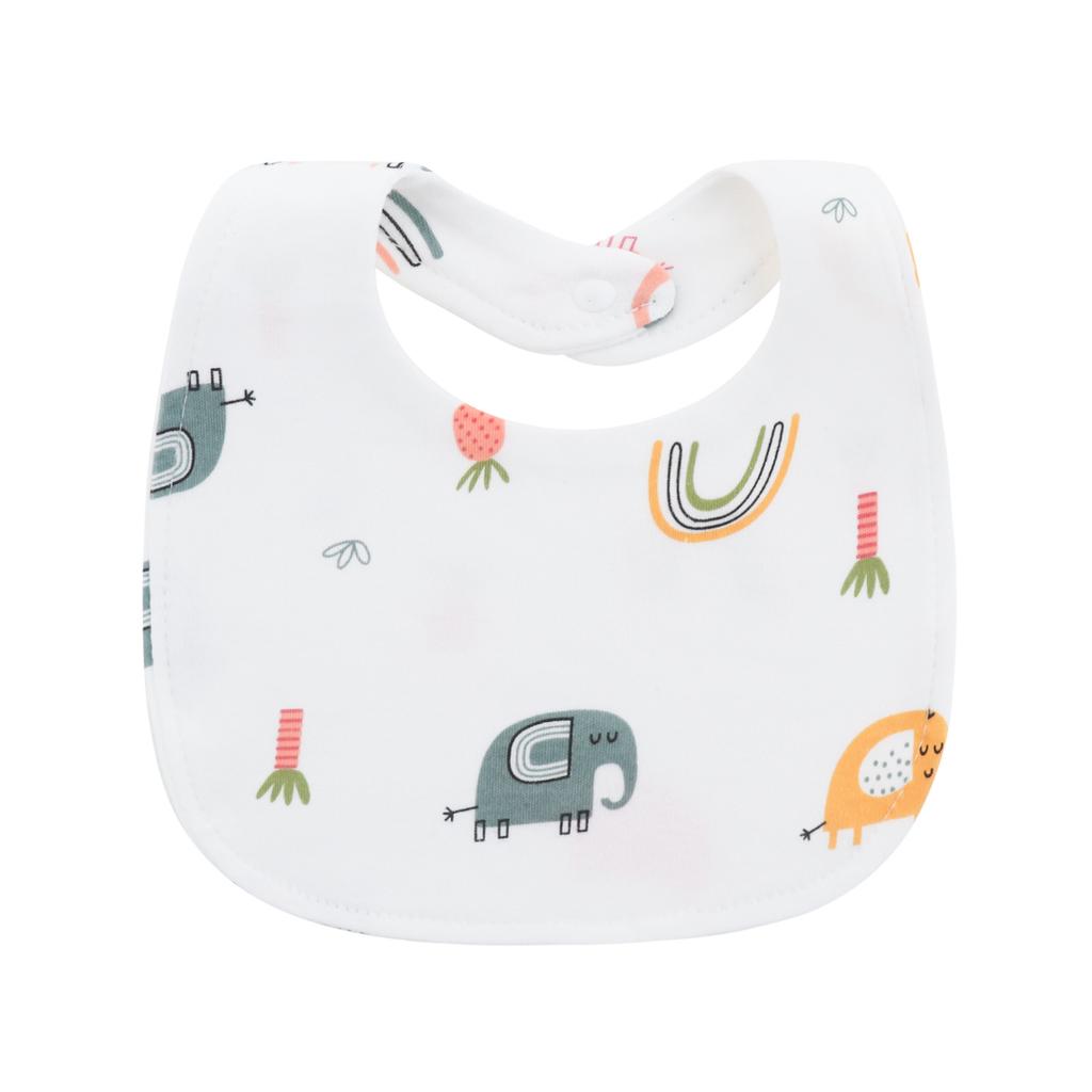 Newborn Baby Bibs Pure Cotton Double Layer Drool Bibs High Absorbency Burp Cloths For Infants Toddlers Soft Skin Friendly