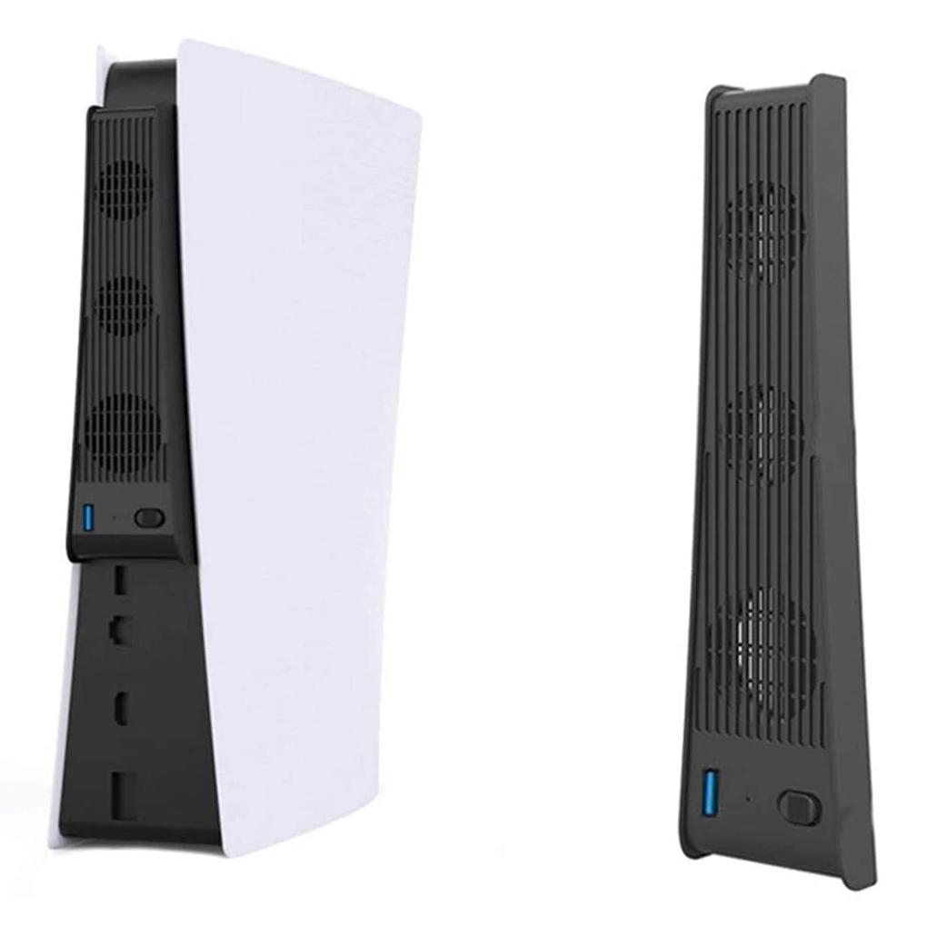 Game Console Cooler Plastic Game Host Cooling Fan Play Station Cooler Replacement for DE/UHD