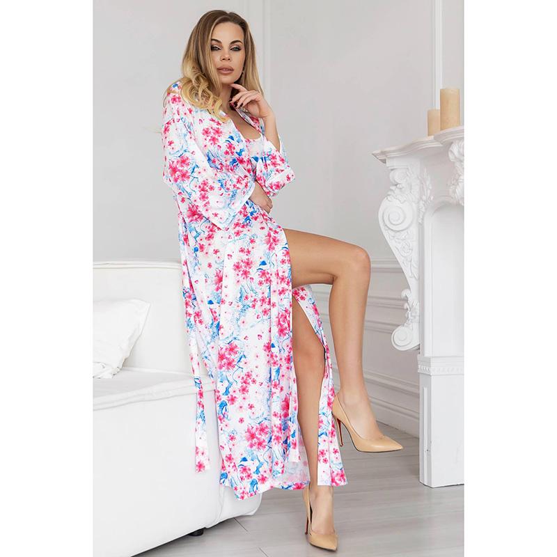 Long Robe XA2-Q135 TotalFit XS/S White-pink-blue (06399940)